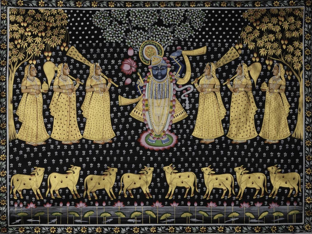 Divine Krishna and Gopis by IMAGINEERS STUDIO — canvas wall art