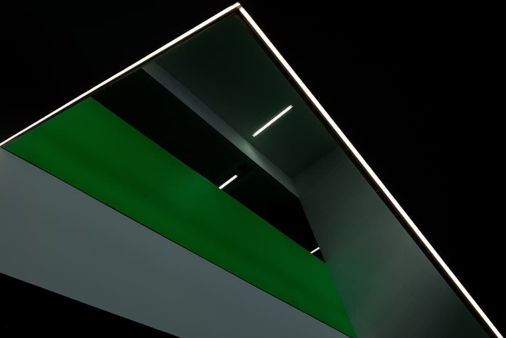 Sharp Green Geometry by Rolf Endermann — canvas wall art