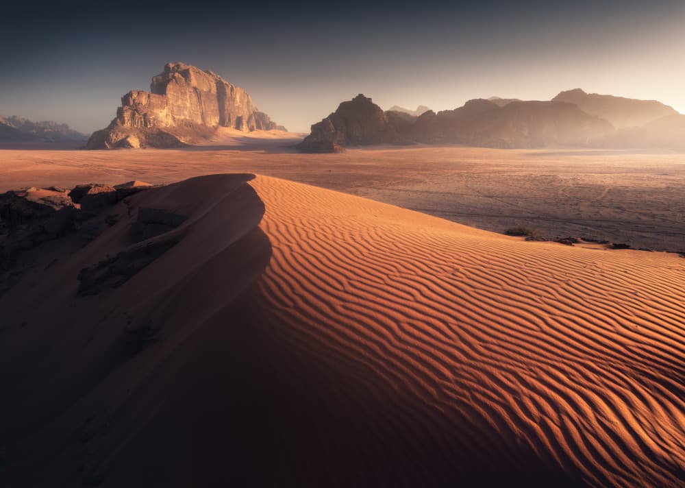 Golden Desert Dune Landscape by Karol Nienartowicz — canvas wall art