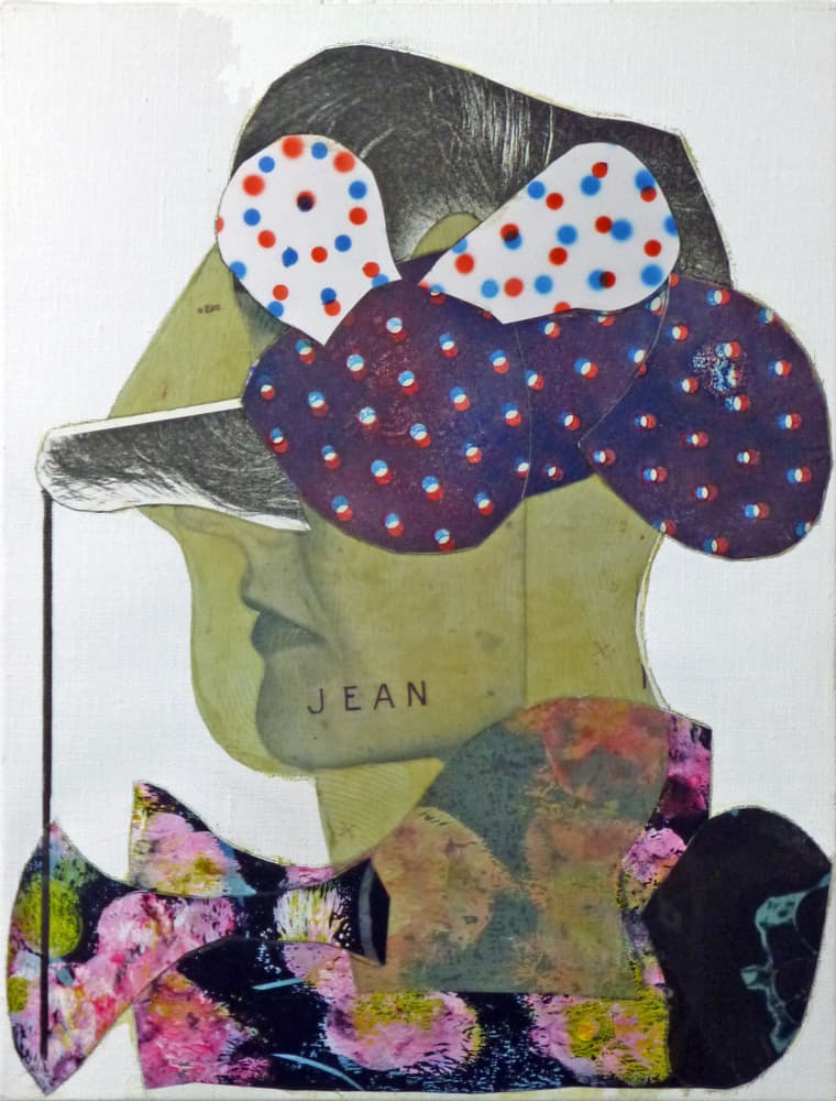 Modern Polka Dot Profile by Pascal Marlin — canvas wall art