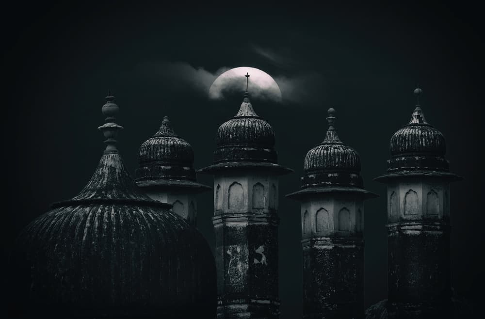 Dark Mosque Moon by Hans-Wolfgang Hawerkamp — canvas wall art