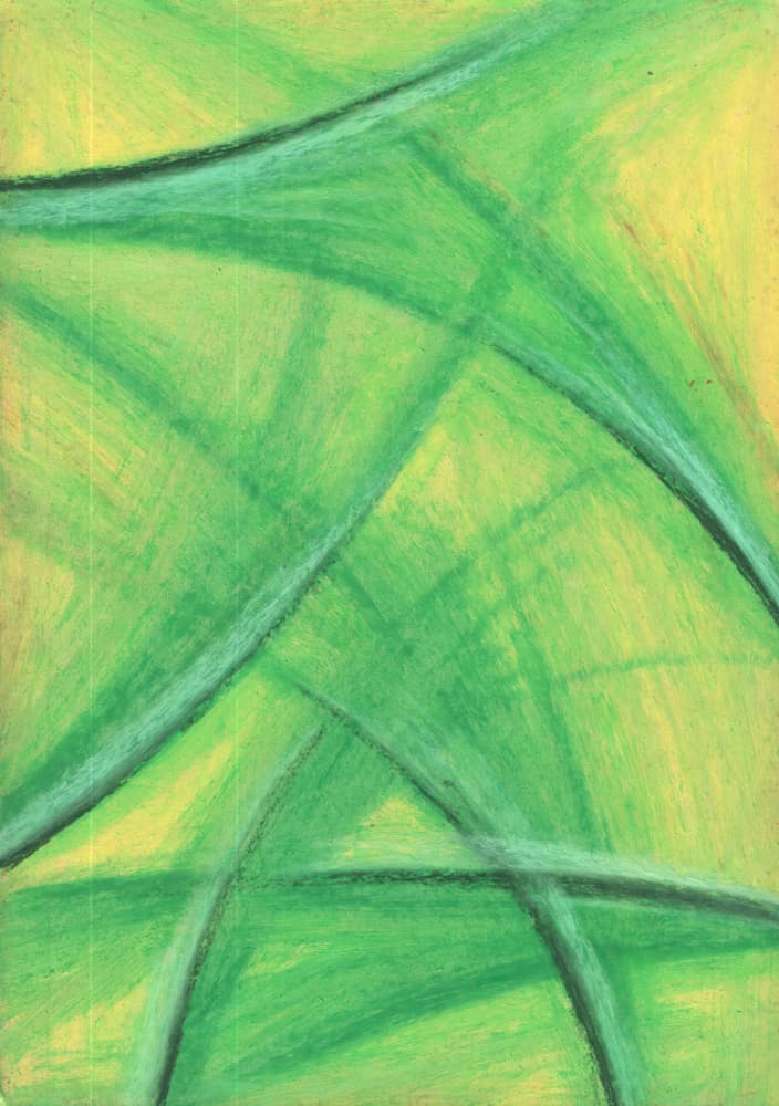 Abstract Green Curves by Kulik — canvas wall art