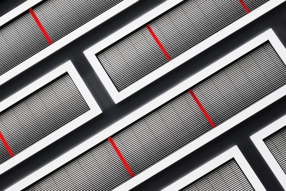 Diagonal Red Pattern by Hans-Wolfgang Hawerkamp — canvas wall art