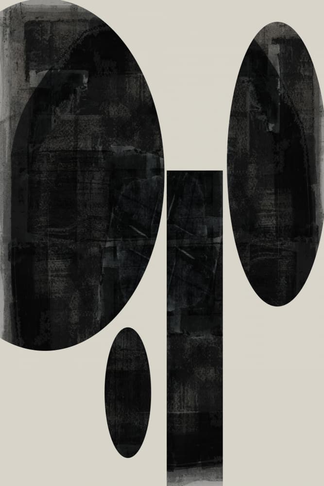 Dark Abstract Shapes by cartissi — canvas wall art