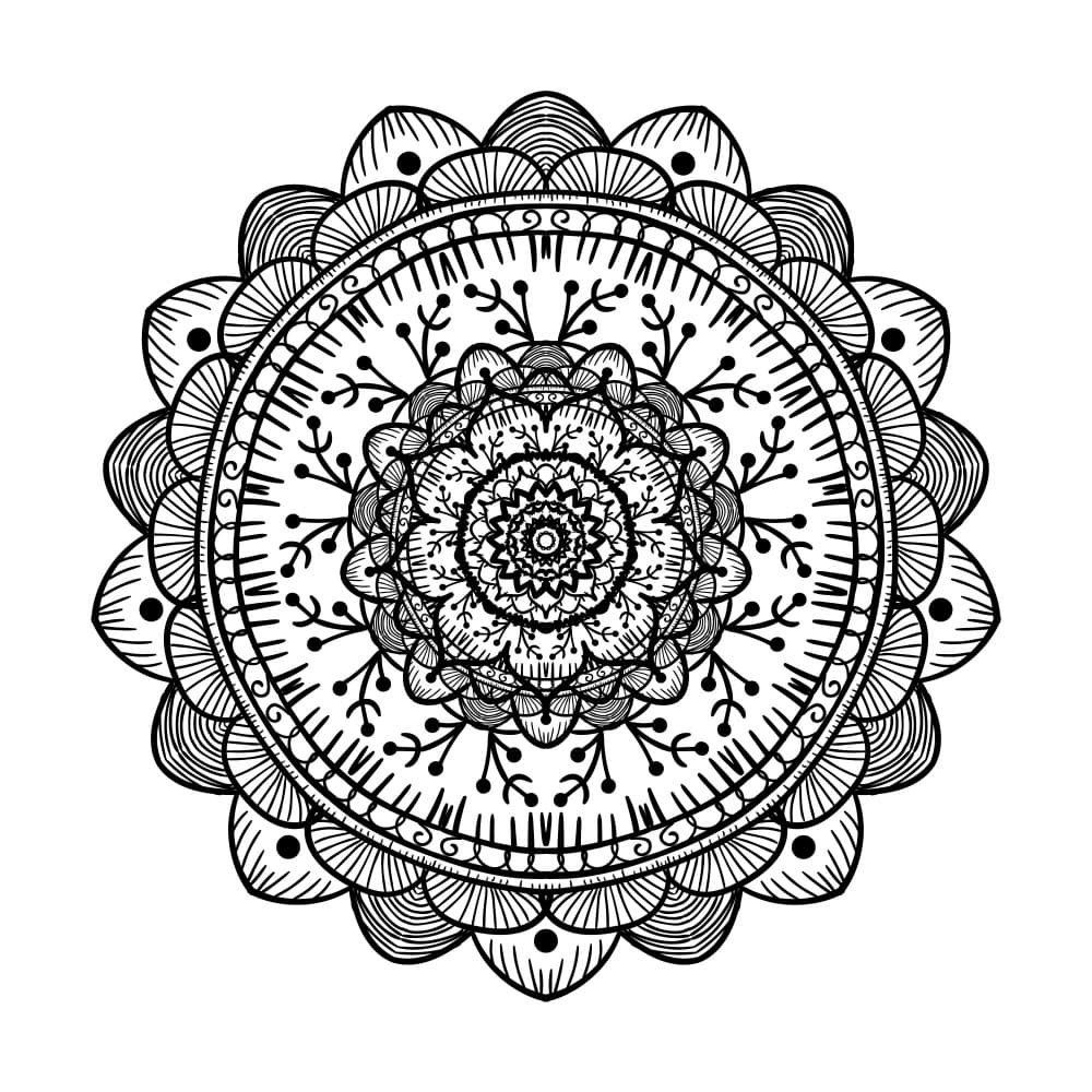 Intricate Mandala Pattern by Marika Barsrsind β canvas wall art