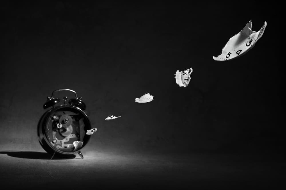 Disintegrating Time by Victoria Glinka — canvas wall art