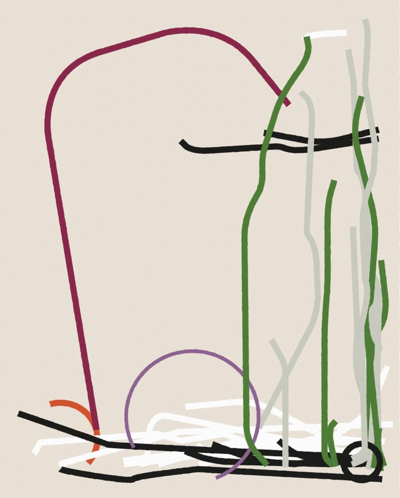 Colorful Abstract Lines by Rafa Mateo — canvas wall art