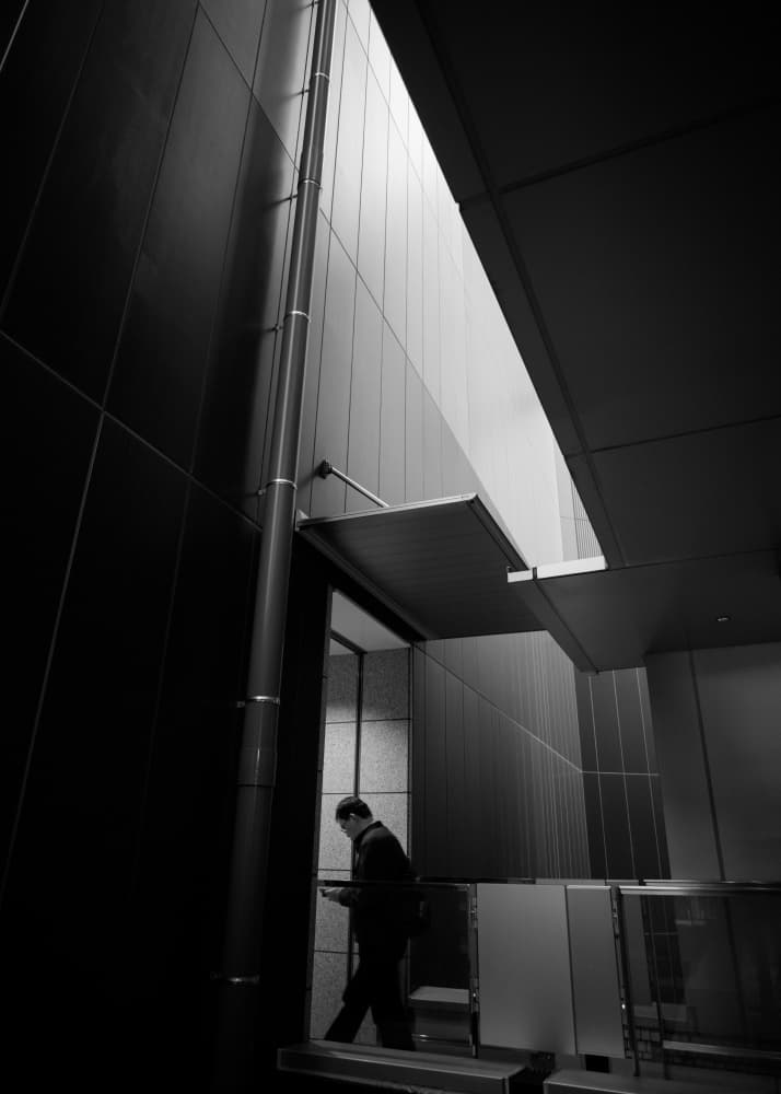 Man in Modern Light by Satoshi Hata — canvas wall art