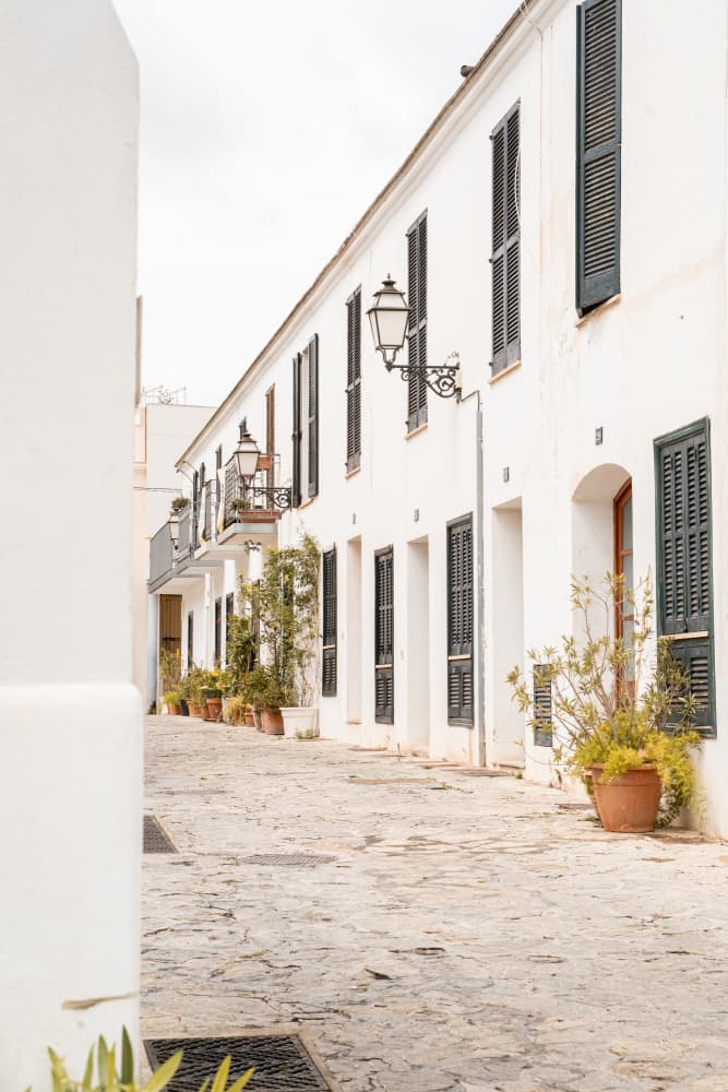 Quiet Mediterranean Street by Henrike Schenk — canvas wall art