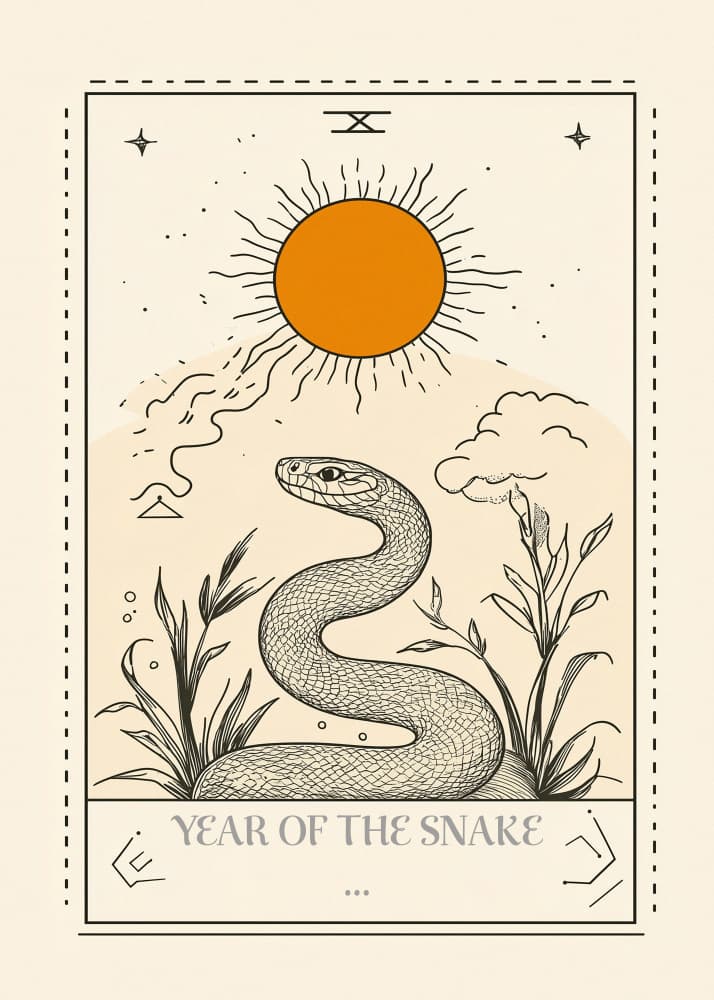 Year of the Snake Tarot by Pictufy Studio IV — canvas wall art