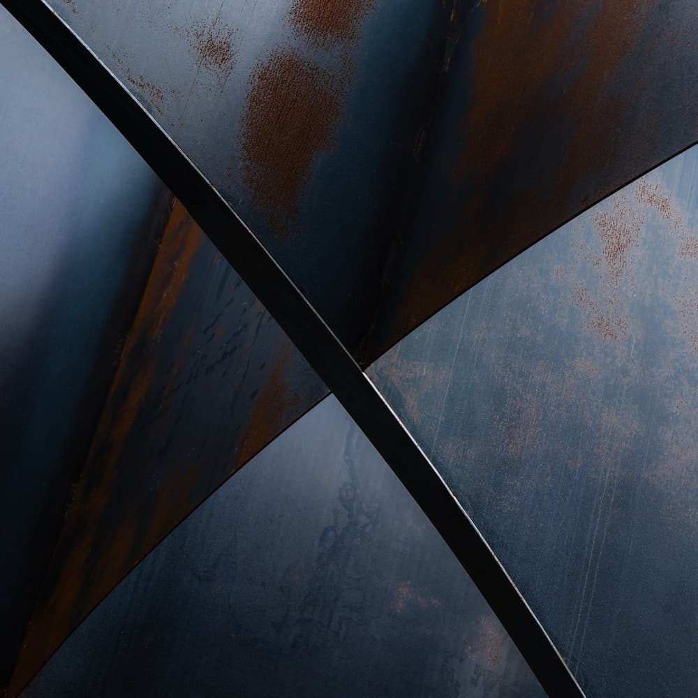 Weathered Metal Geometry by Luc Vangindertael (laGrange) — canvas wall art