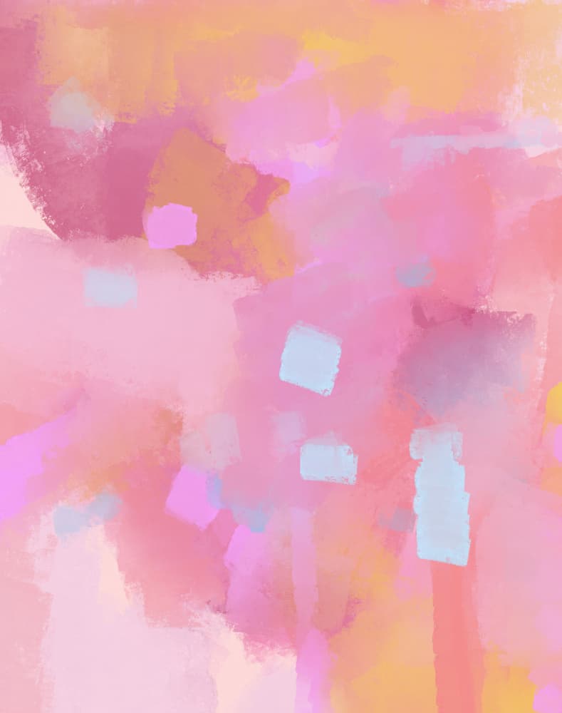 Ethereal Pink Dreamscape by Josie George — canvas wall art