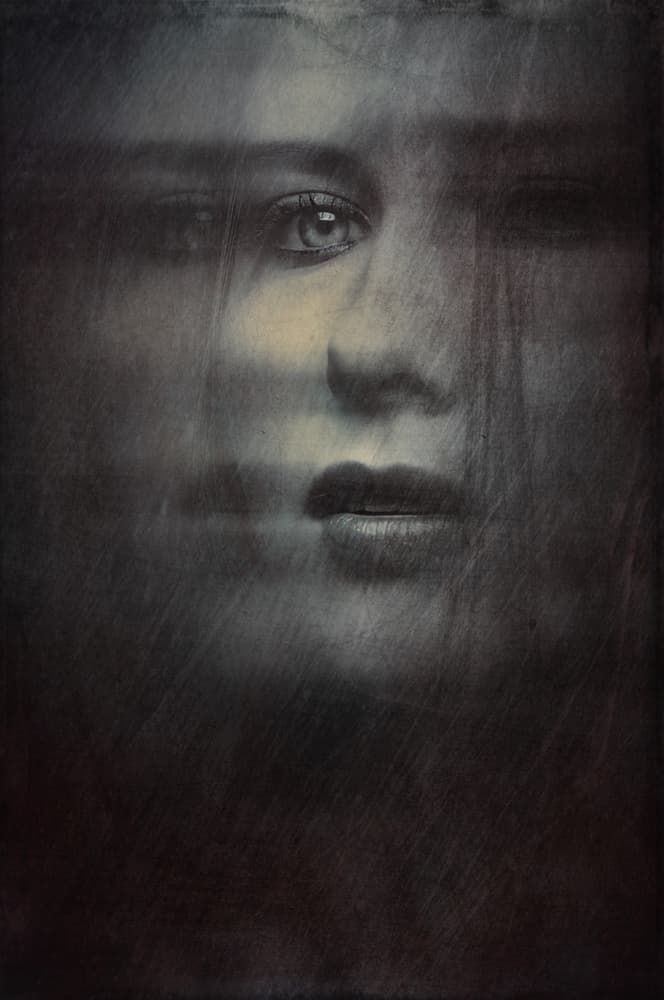 Mysterious Pensive Gaze by Peeters Jos — canvas wall art