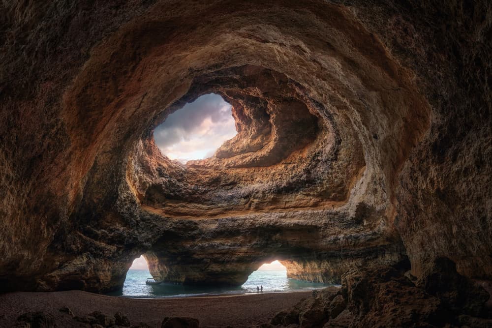 Dramatic Sea Cave Arch by Juan Pablo de Miguel — canvas wall art