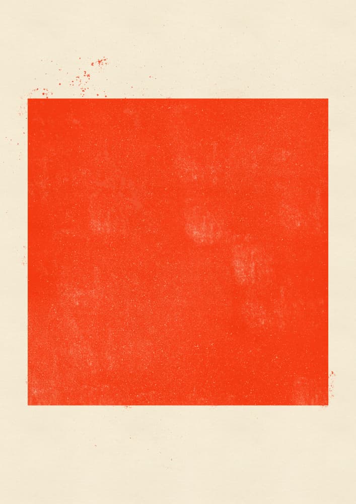 Minimalist Red Square by Nicholas — canvas wall art