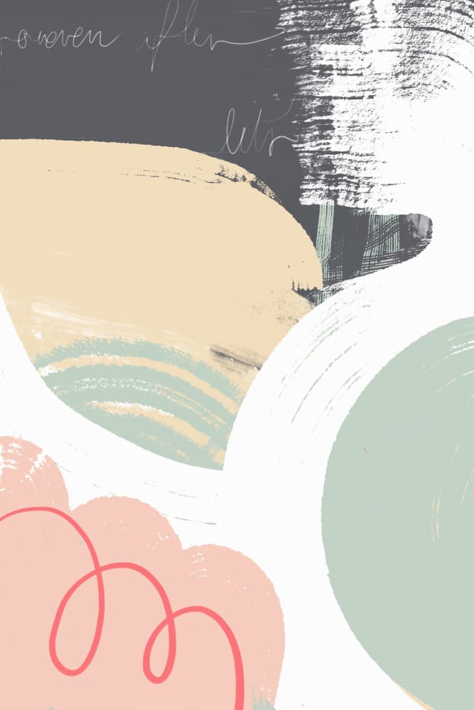 Soft Abstract Organic Shapes by Jilli Darling — canvas wall art