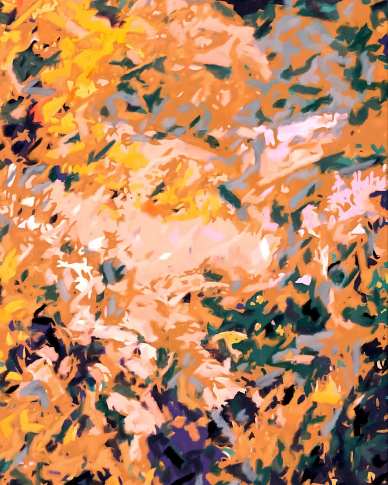 Vibrant Autumn Abstract by Uma Gokhale — canvas wall art