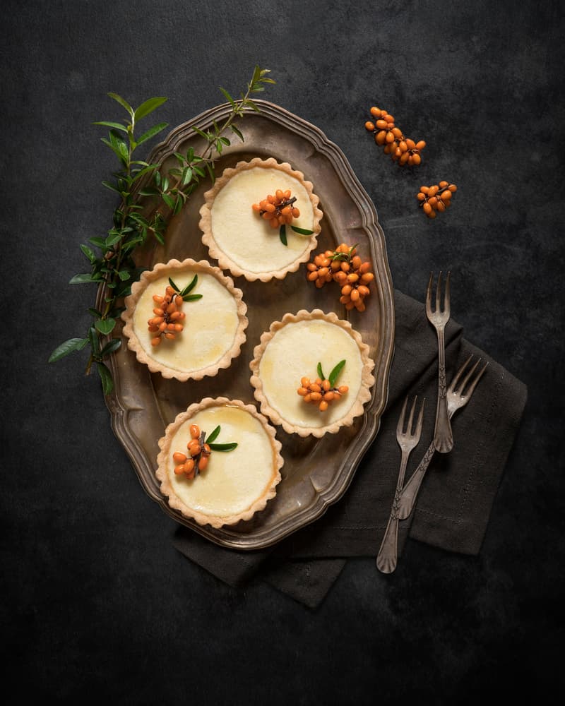 Sea Buckthorn Tarts by Diana Popescu — canvas wall art