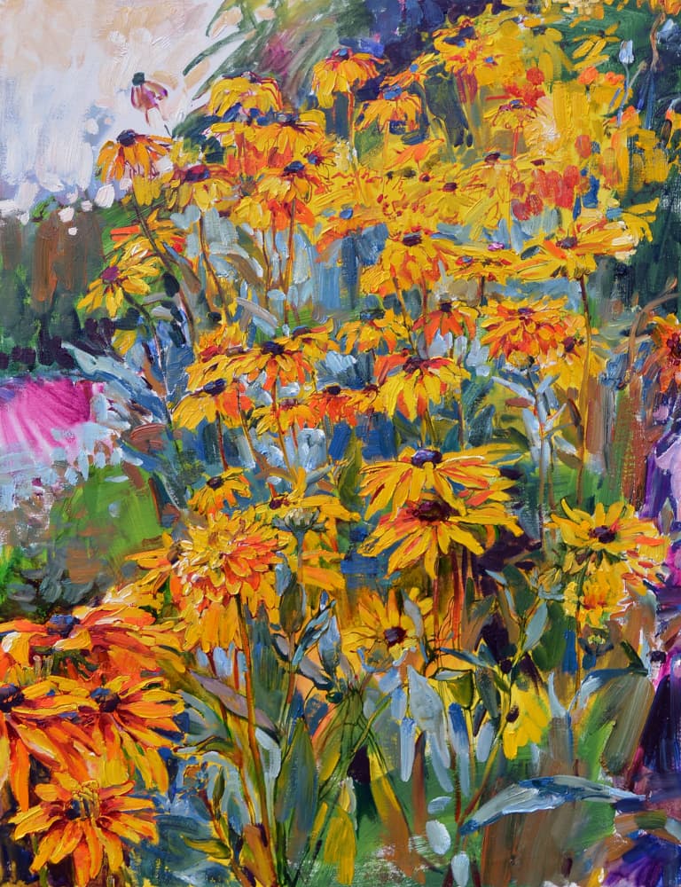 Summer Flower Garden by Andrii Kutsachenko — canvas wall art