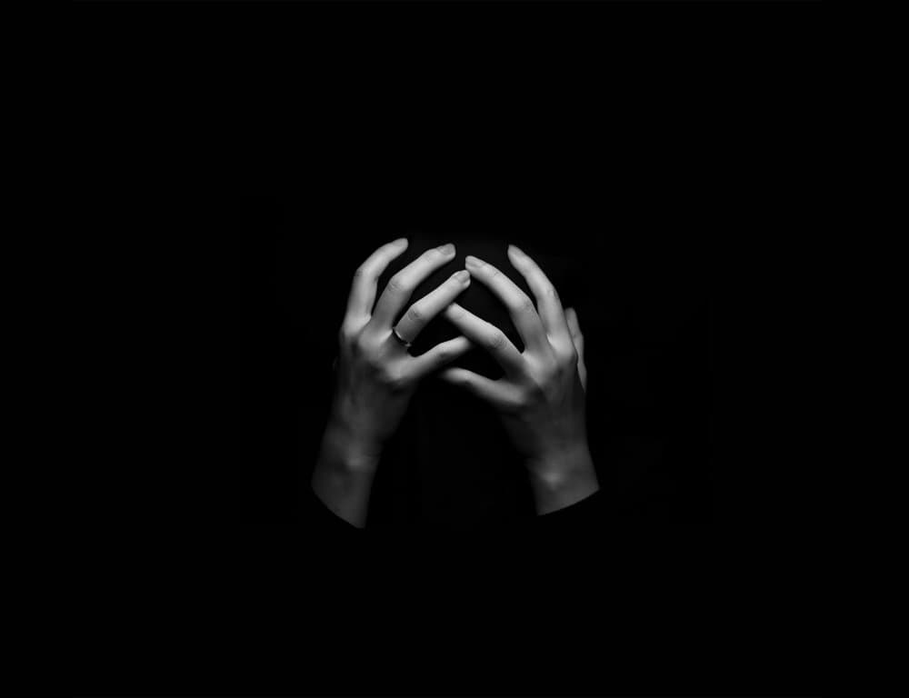 Hands of Despair by Emma Zhao — canvas wall art