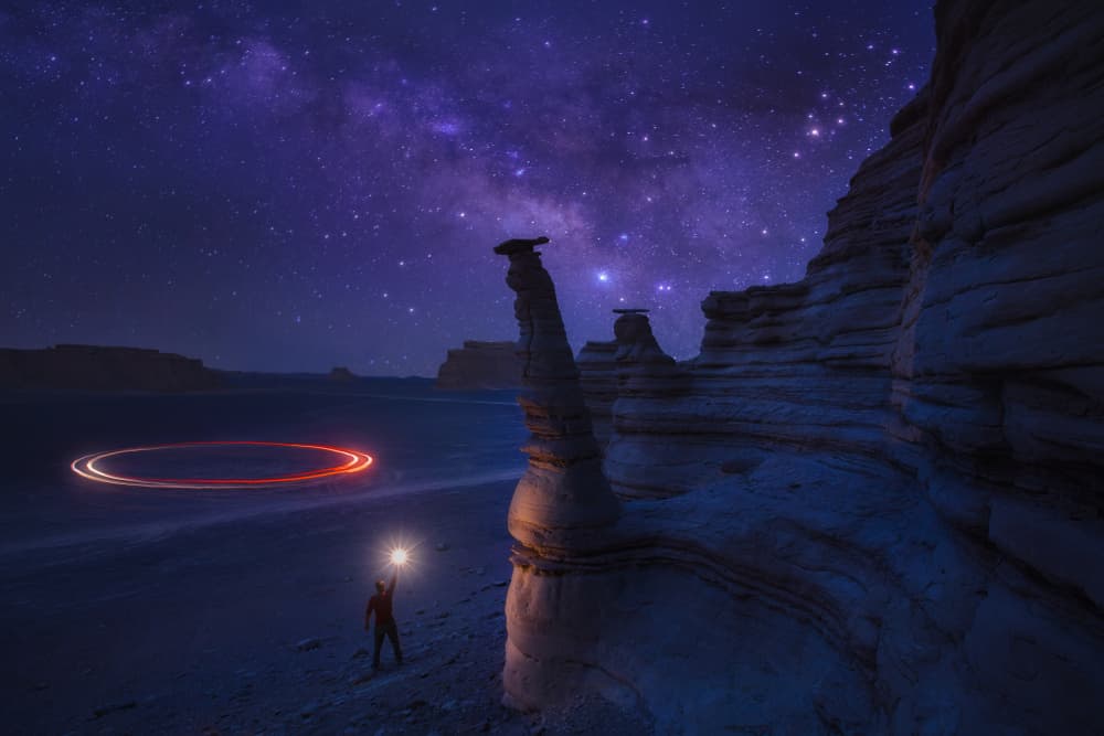 Starry Desert Adventure by Selions(陈磊) — canvas wall art