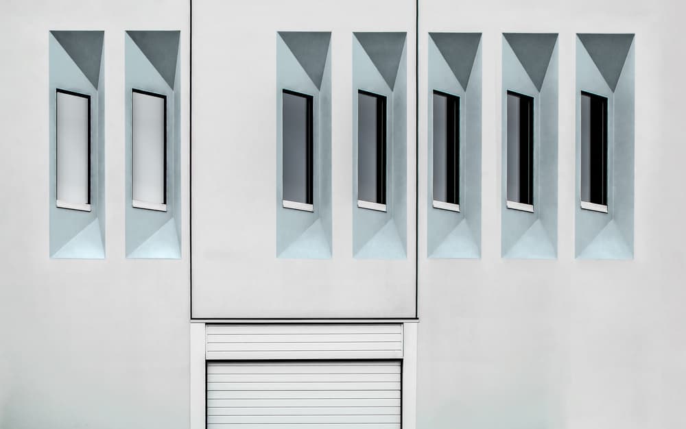 Modern Geometric Windows by Gilbert Claes — canvas wall art