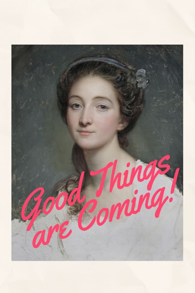 Classic Portrait Hopeful Message by The Art Concept — canvas wall art