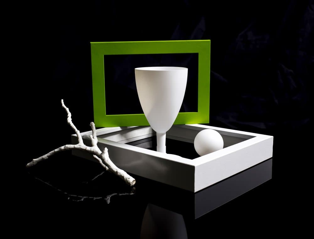Green Frame Still Life by Evgeniy Popov — canvas wall art
