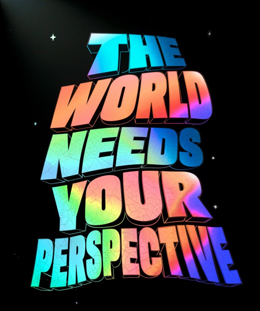Vibrant Perspective Message by Ritvik takkar — canvas wall art