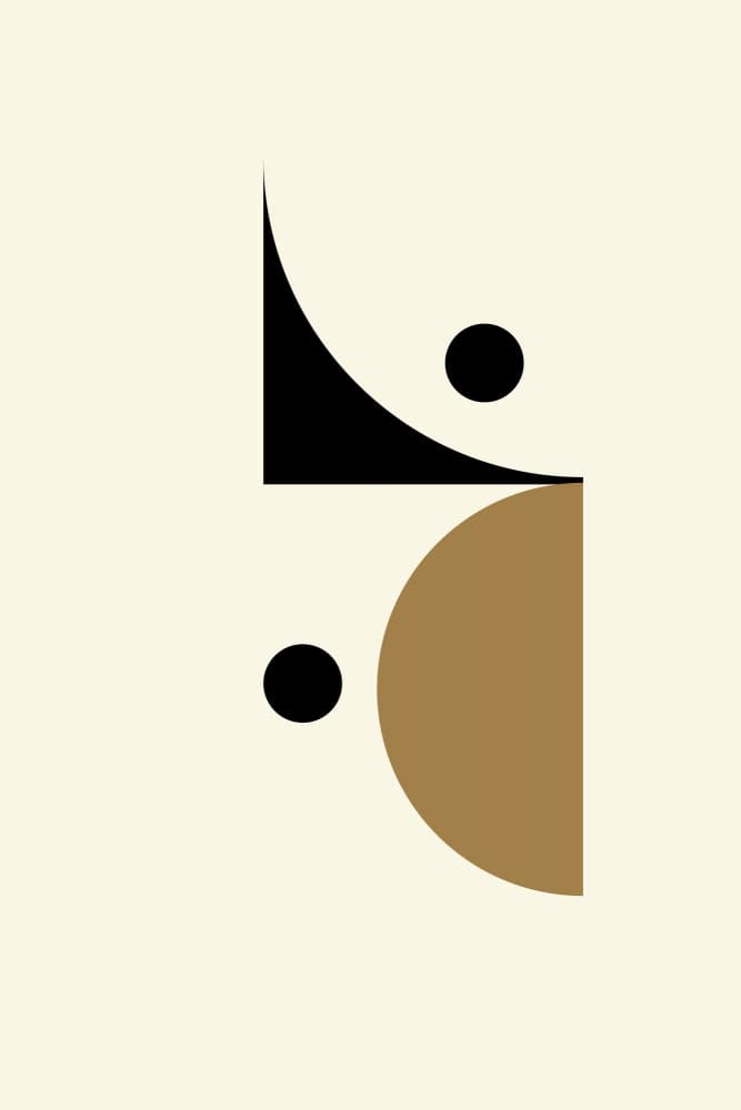 Black Gold Geometric by Nilesh Kulkarni — canvas wall art