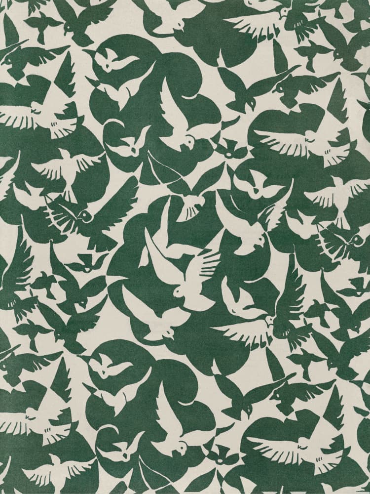 Soaring Doves Pattern by Wild Violets — canvas wall art