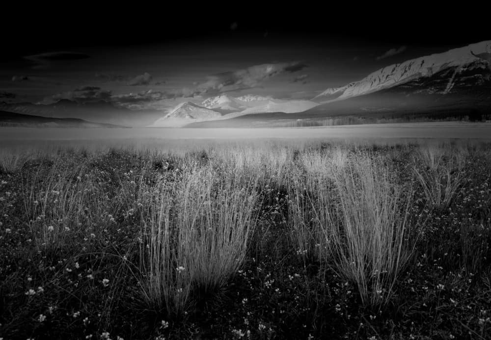 Misty Mountain Landscape by Bing Li — canvas wall art