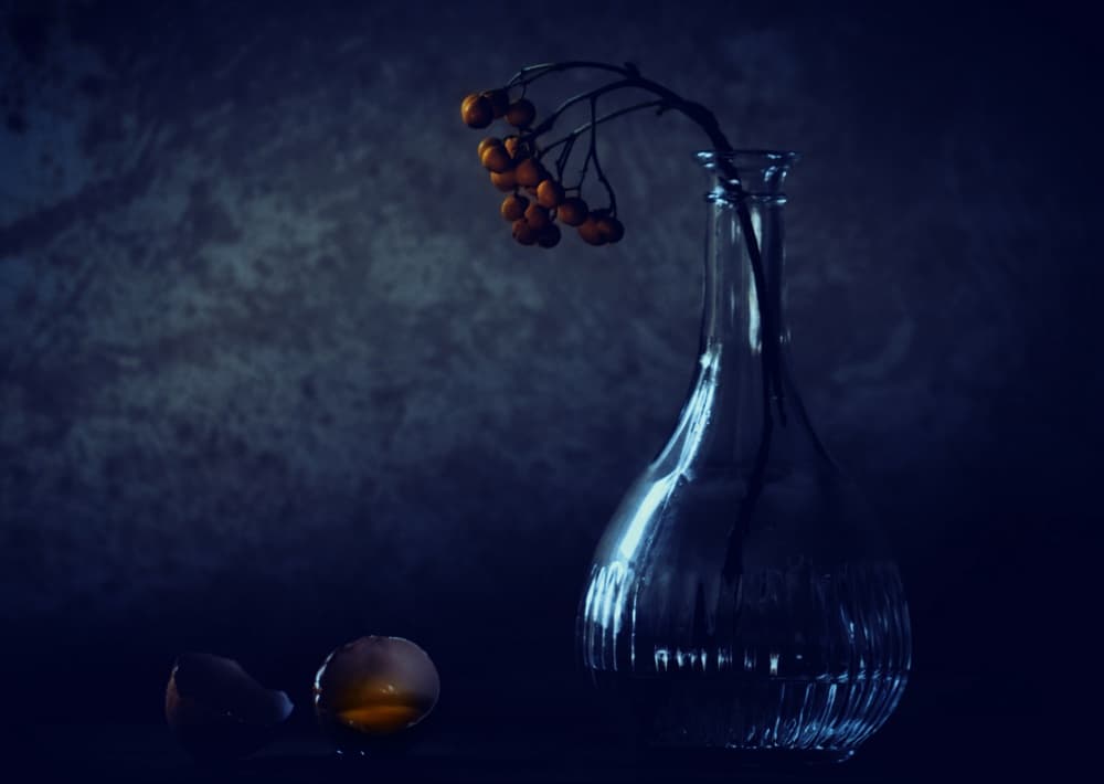Broken Egg Still Life by Delphine Devos — canvas wall art