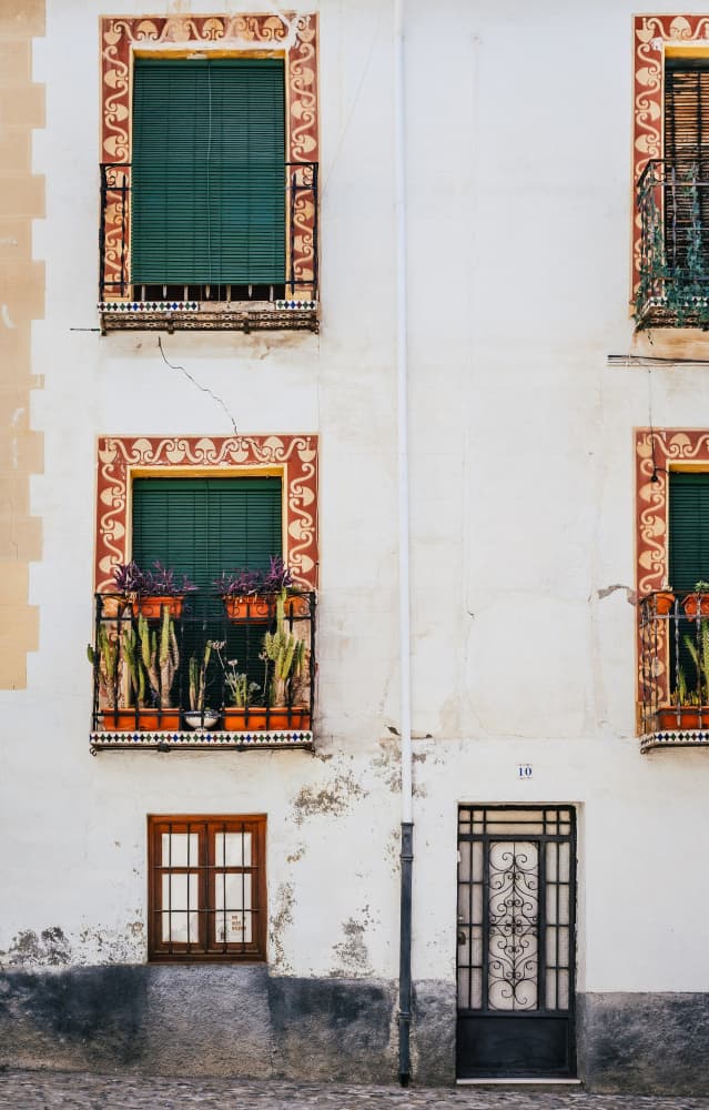 Ornate Spanish Facade by Aimee Giles — canvas wall art