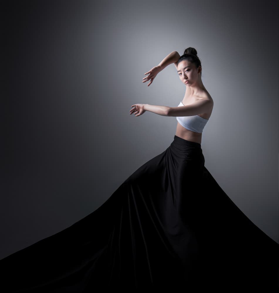 Elegant Dancer Pose by Catherine Wang — canvas wall art