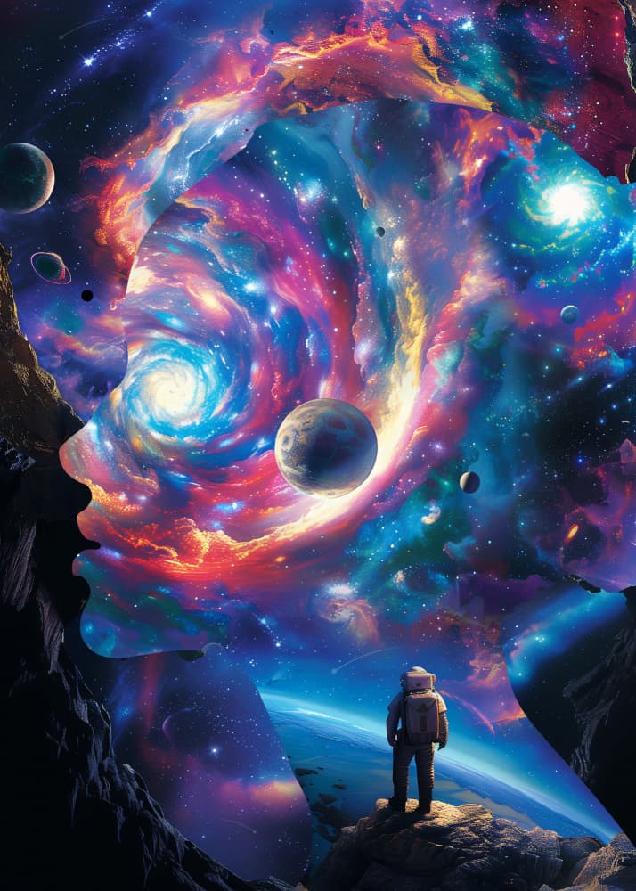 Cosmic Mindscape by Nicebleed — canvas wall art