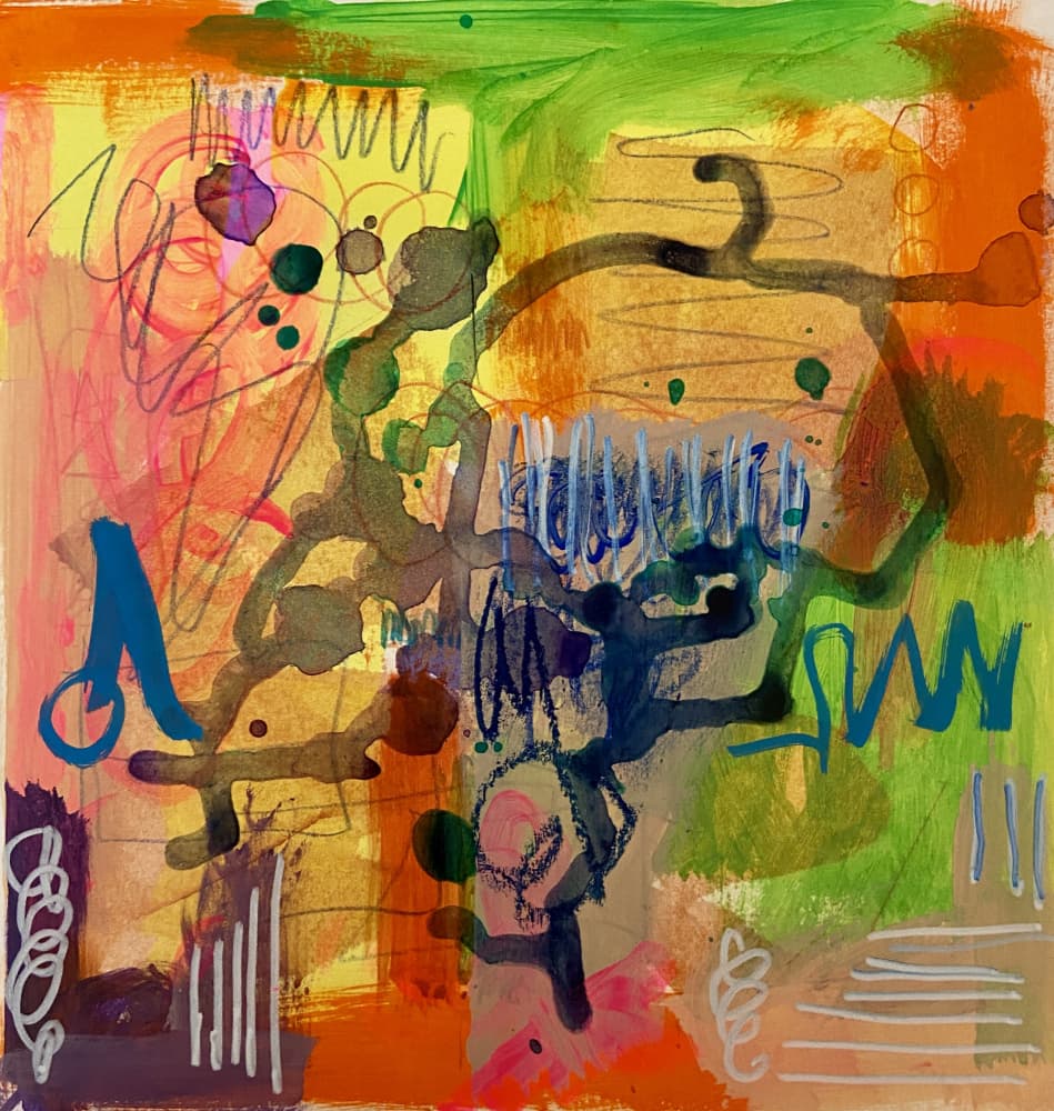 Dynamic Colorful Abstract by Irene Chua — canvas wall art
