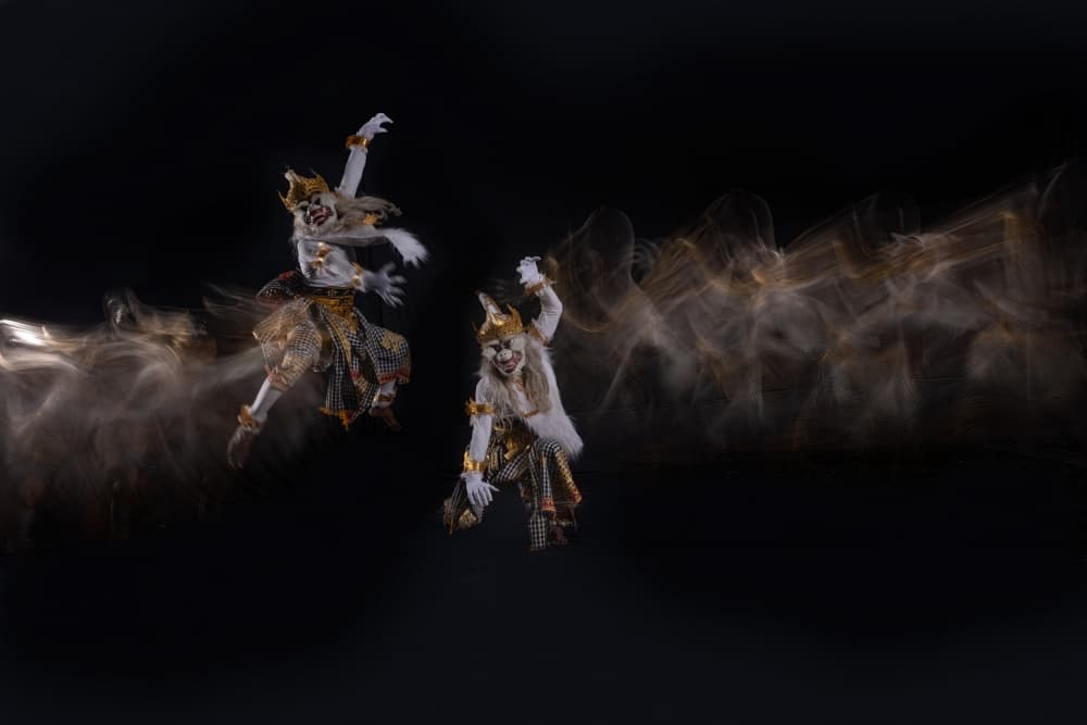 Mythical Masked Dancers by Lisdiyanto Suhardjo — canvas wall art