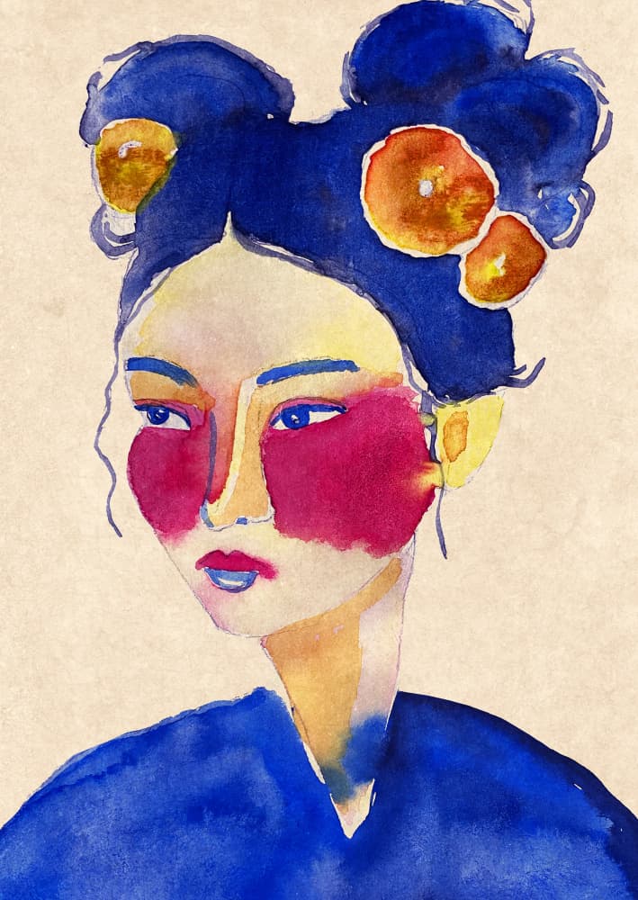 Asian Girl by Raissa Oltmanns — canvas wall art