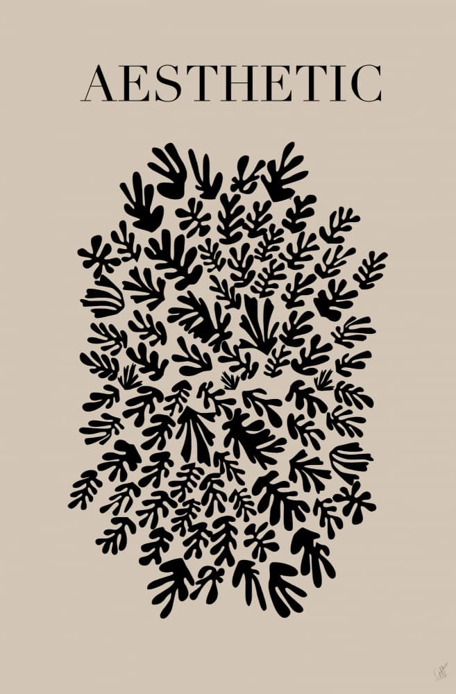 Aesthetic Organic Leaves by Anne-Marie Volfova — canvas wall art