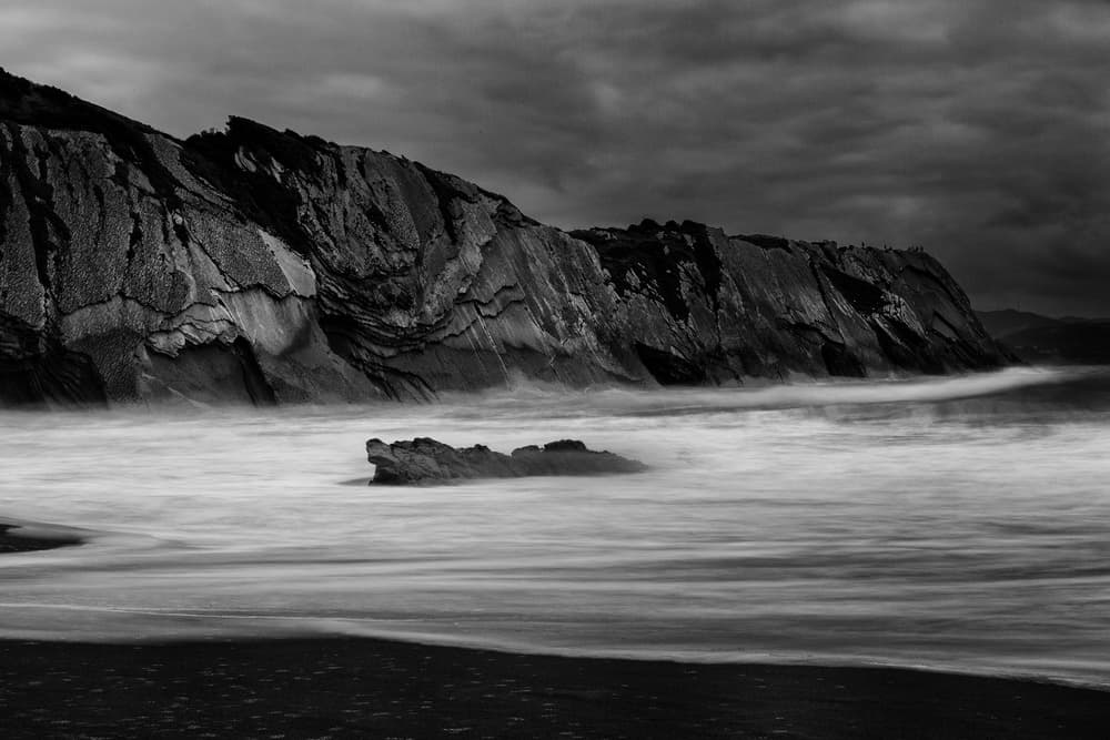 Moody Ocean Cliffs by Jois Domont ( J.L.G.) — canvas wall art