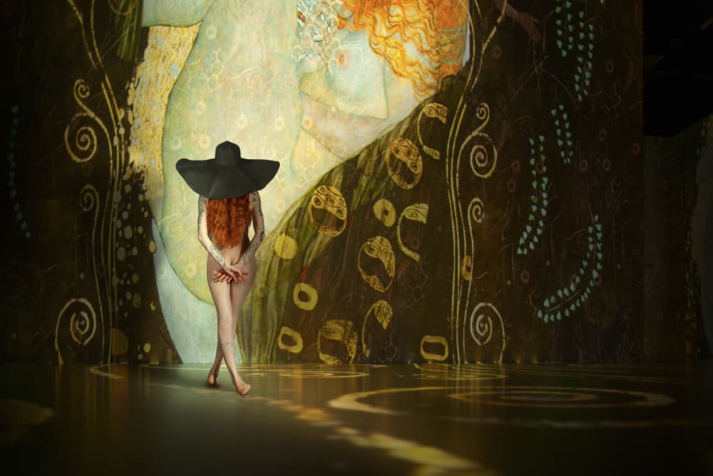 Mysterious Woman Golden Art by Christine von Diepenbroek — canvas wall art