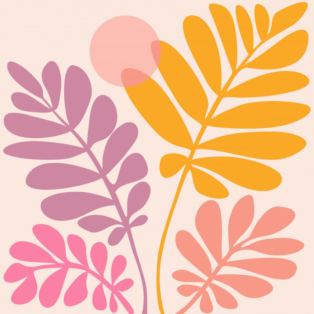 Retro Dancing Garden Thesequel by Kristian Gallagher — canvas wall art
