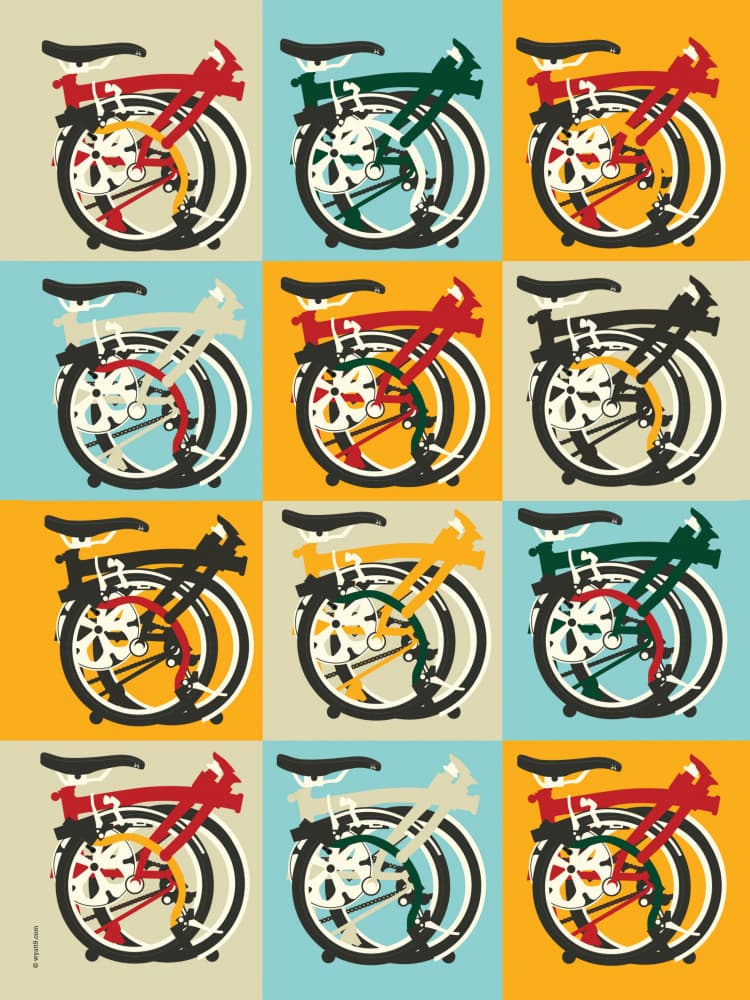Pop Art Bicycles by Wyatt 9 — canvas wall art