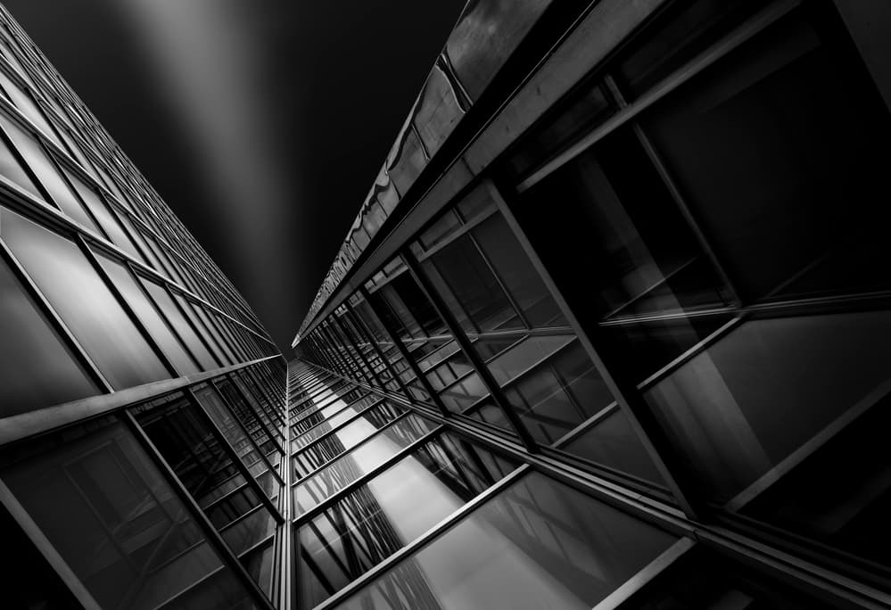 Modern Architecture Upward by Greetje van Son — canvas wall art