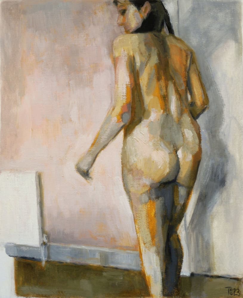 Nude Figure in Light by Tore Bahnson — canvas wall art