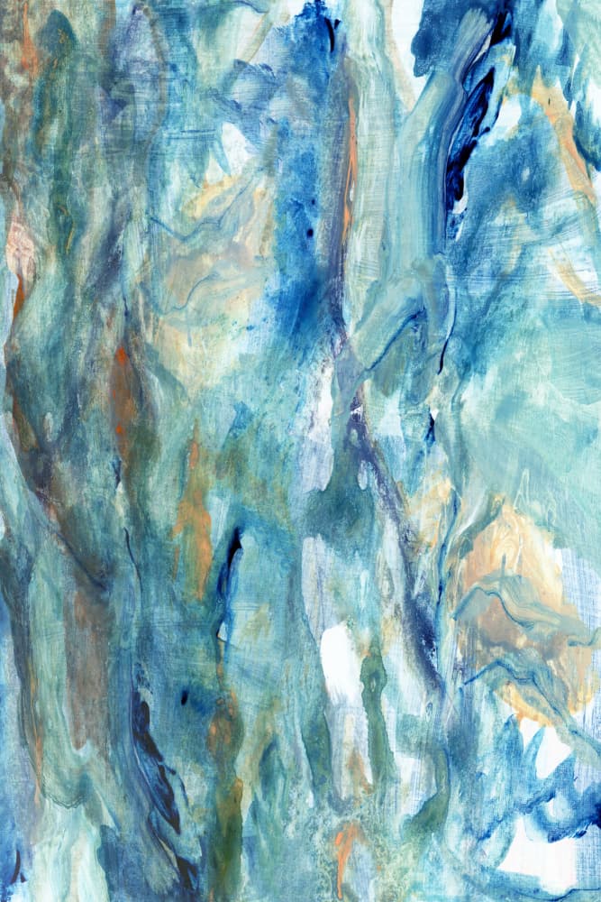 Serene Blue Depths by cartissi — canvas wall art