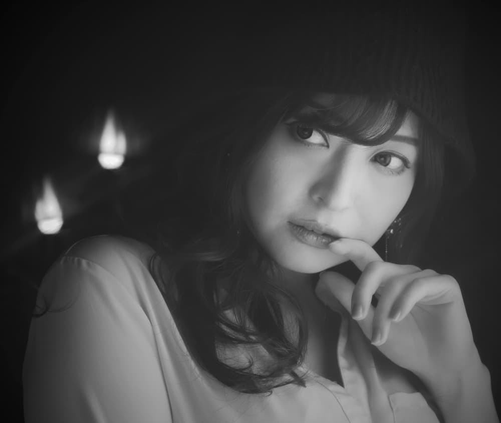 Pensive Woman's Gaze by Blue_Rose — canvas wall art