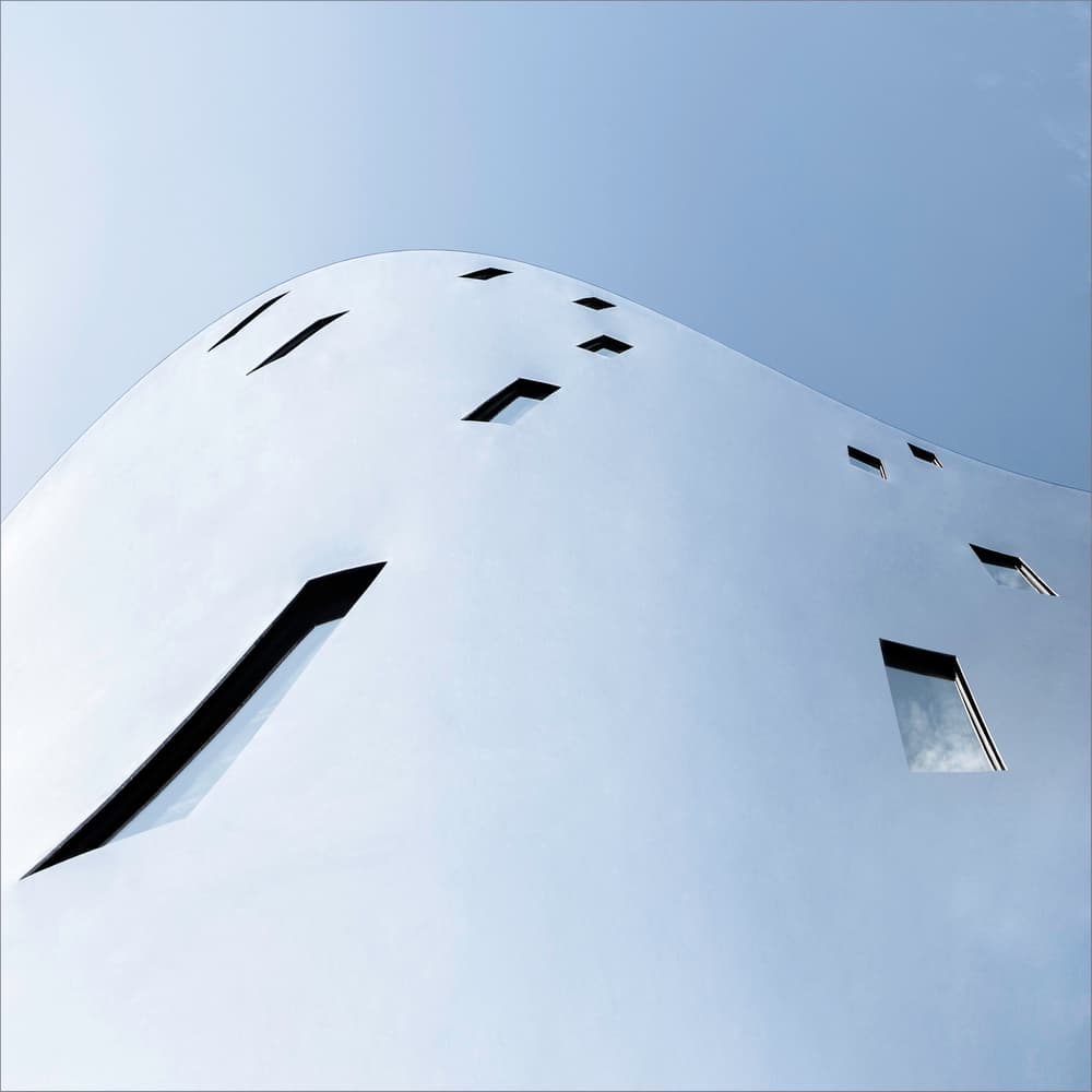 Curved Modern Architecture by Gilbert Claes — canvas wall art
