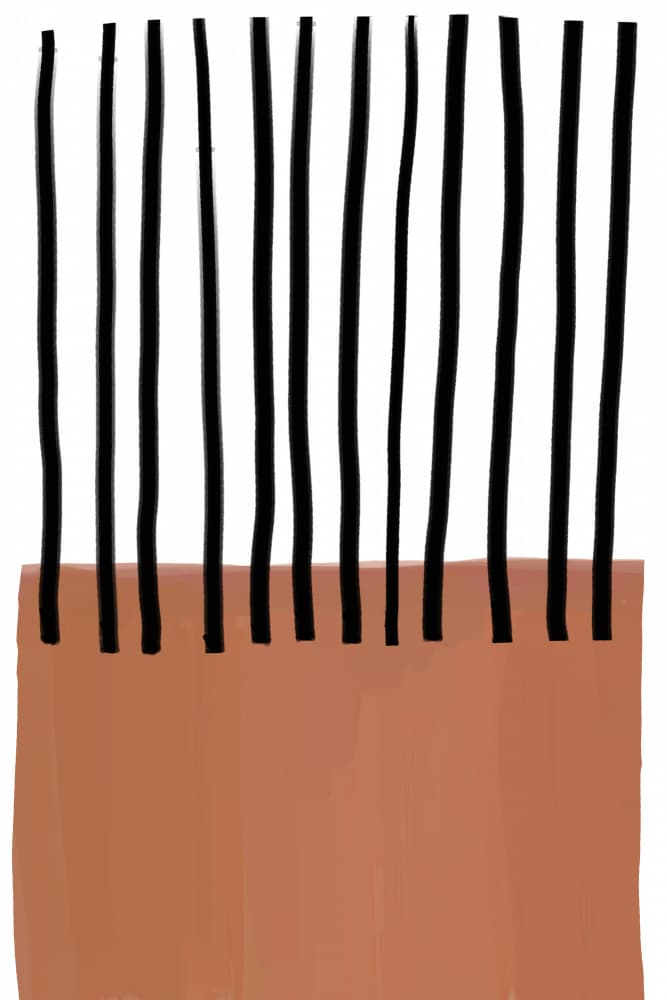 Vertical Lines Abstract by Melloi Art Prints — canvas wall art